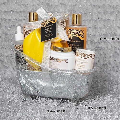 Miniatura 132 de Kit de spa para mujeres, juego de regalo de baño y cuerpo, cesta de regalo de lujo para el hogar, juego de baño con aroma a fresa, regalos