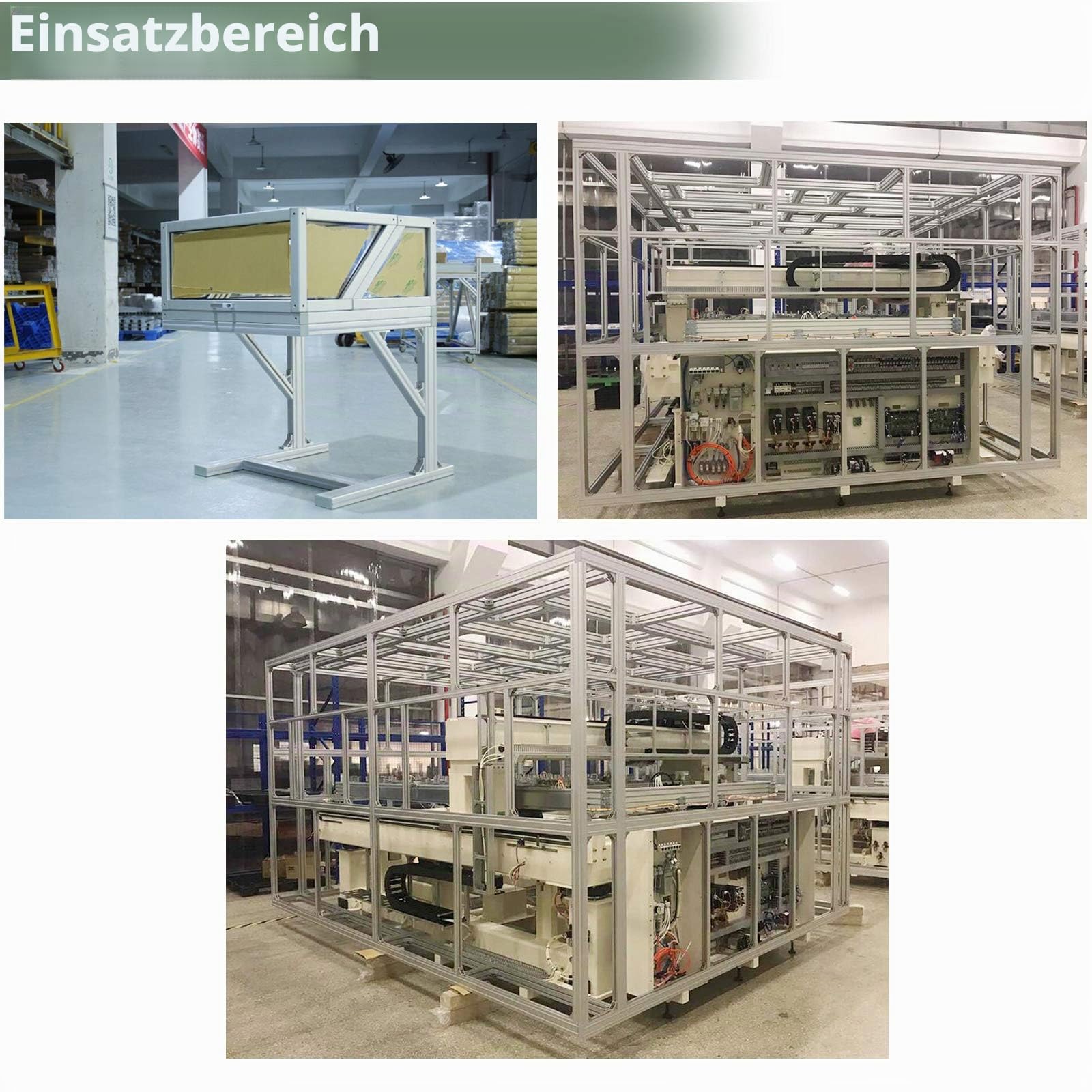 EYPINS 10X Winkelverbinder ALU, Winkel Befestigung Befestigungsmaterial Aluprofil 30x30 30x60 Nut 8 Raster Streben Aluminium Bauwinkel Möbelwinkel Eckwinkel für Aluminiumprofil, Strebenprofil, Schwarz
