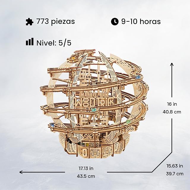 Foto 3 de 8 de Wood Trick Gravity Marble Puzzle 3D de Madera para Adultos para Construir