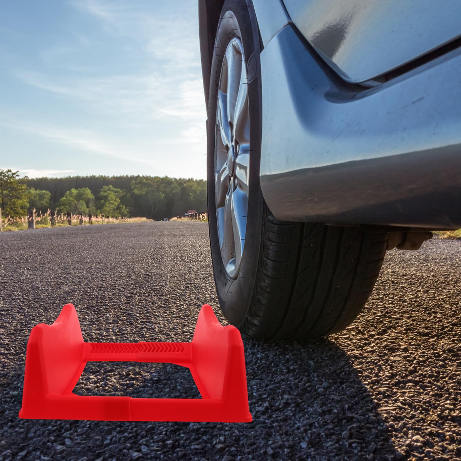 Supporto Porta Pneumatici da Garage in Plastica Rossa, Facile da Installare e Portatile, per Uso Domestico e Commerciale Design Elegante e Semplice