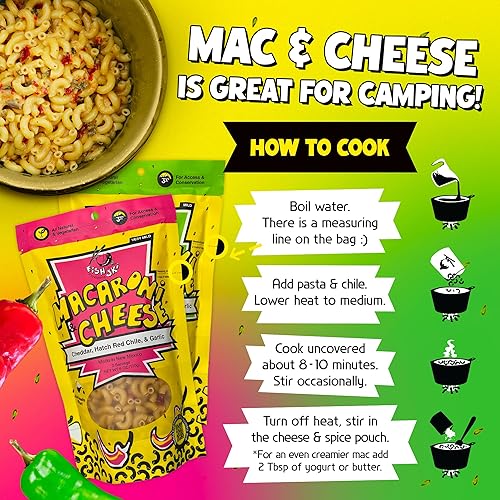 Miniatura 6 de FishSki - Macarrones con queso, paquete variado rojo y verde (2 paquetes de 6 onzas) 6.00 oz cada uno