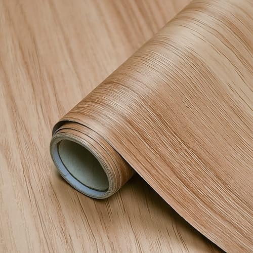 Sevalo Papel de contacto de madera, papel tapiz de madera para despegar y pegar, papel de contacto de grano de madera claro para armarios y cajones,