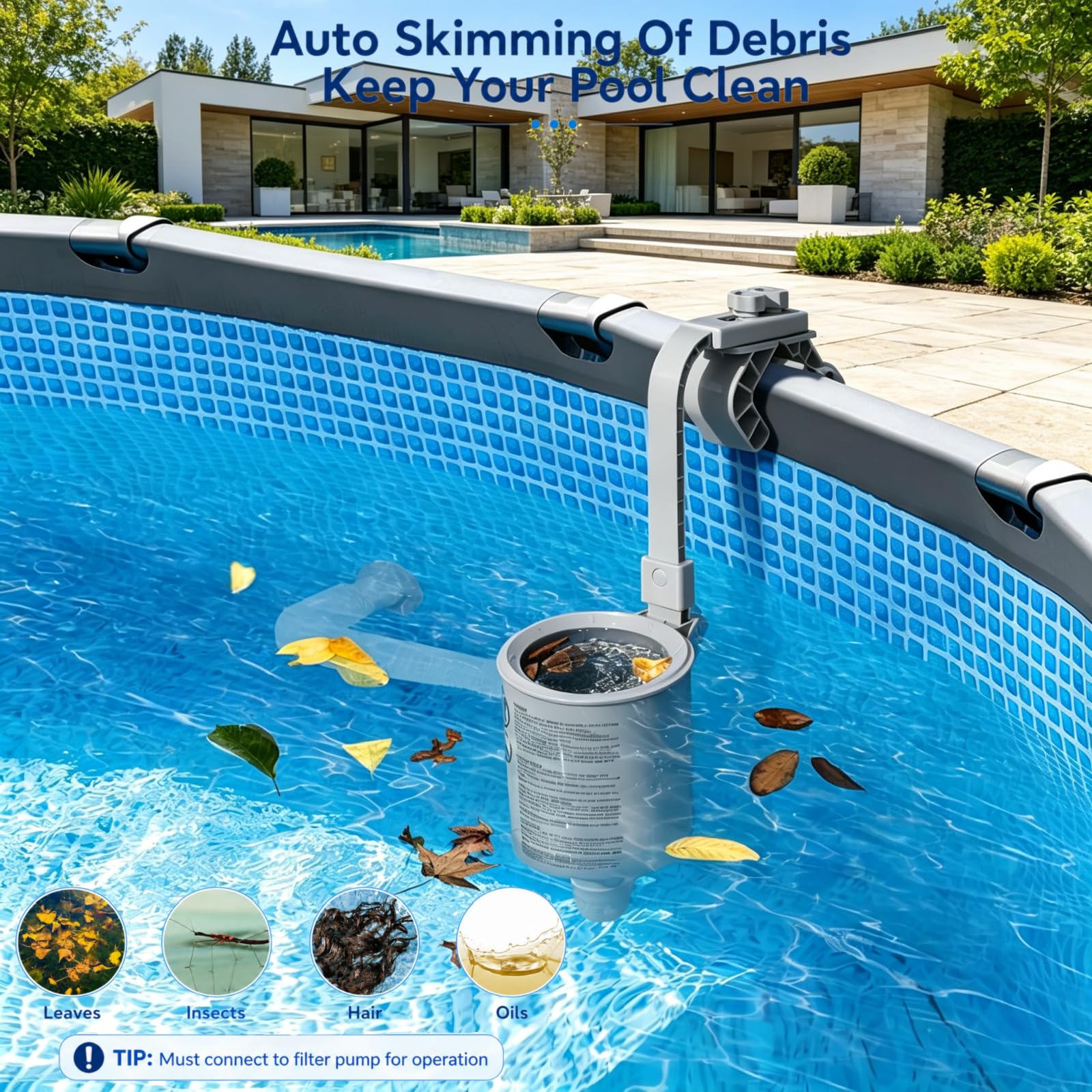 Oberflächenskimmer Einhängeskimmer für Aufstell- & aufblasbare Pools