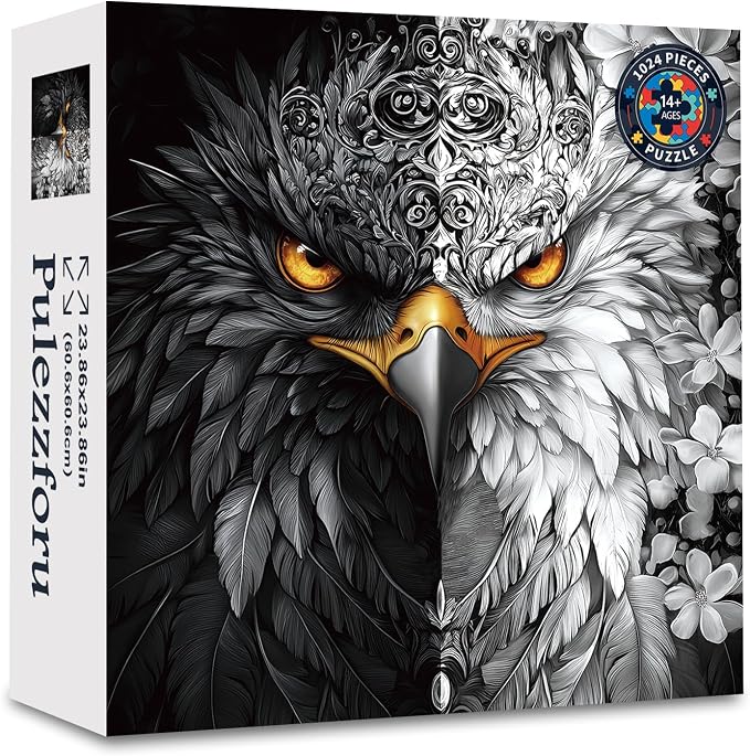 Puzzle águila calva 1024 piezas para adultos miniatura 3