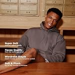 Hanes Mens EcoSmart Hoodie, Midweight Fleece Sweatshirt, Pullover Hooded Sweatshirt for MenHooded Sweatshirt