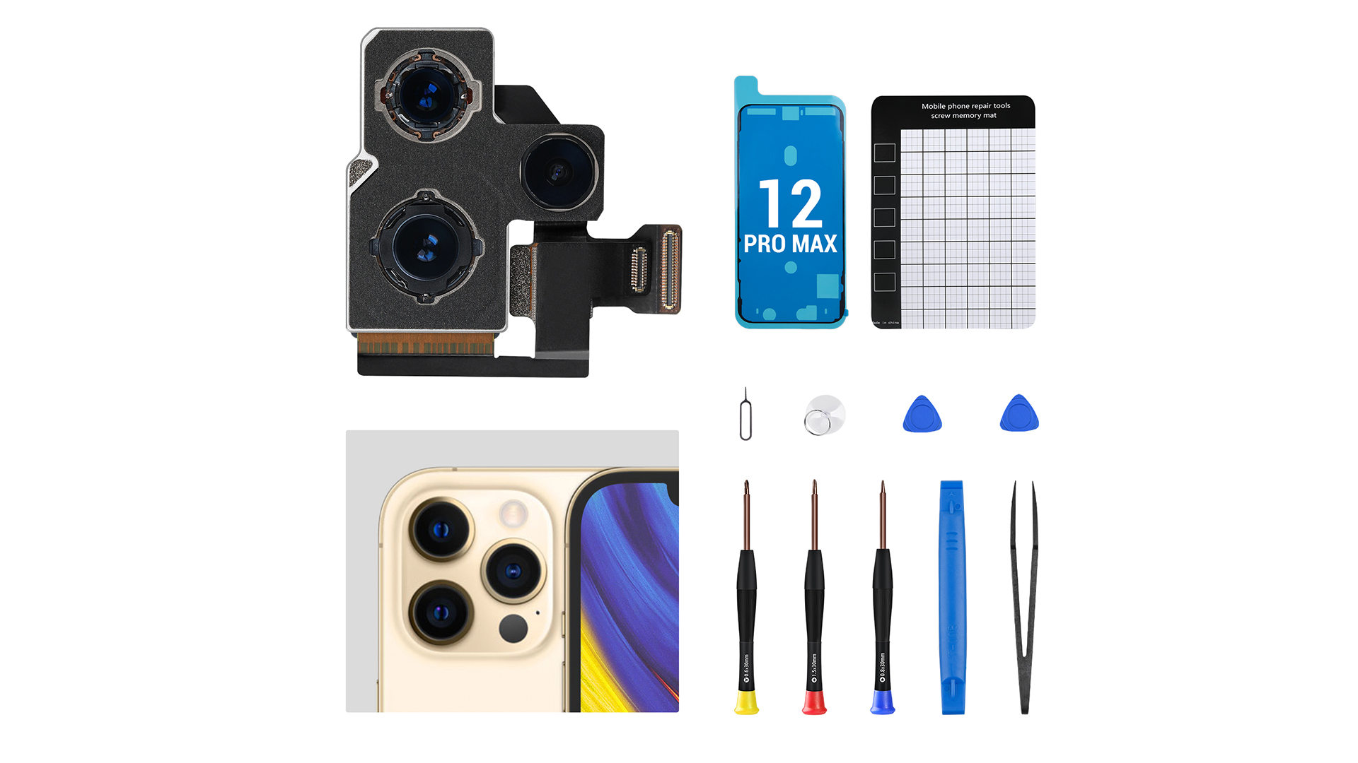 CAMARA TRASERA PARA APPLE IPHONE 12 PRO MAX 6.7 ORIGINAL - IT-Ricambi CAMARA TRASERA PARA APPLE IPHONE 12 PRO MAX 6.7 ORIGINAL - IT-Ricambi