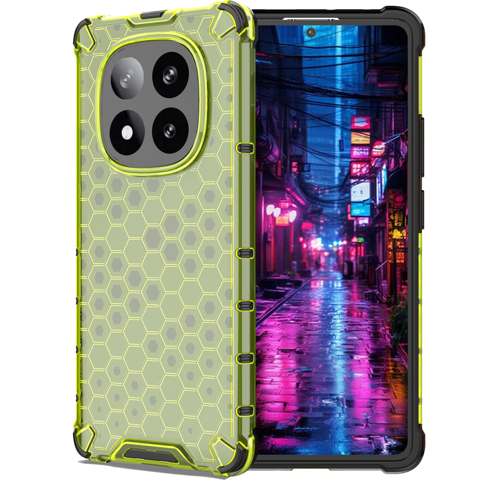 Ephoou Ultra-Thin Honeycomb Shockproof Cover for Xiaomi Redmi Note 14 Pro+ Plus 5G, Non-Yellowing Durable PC Back Anti-Scratch Drop Protection Phone