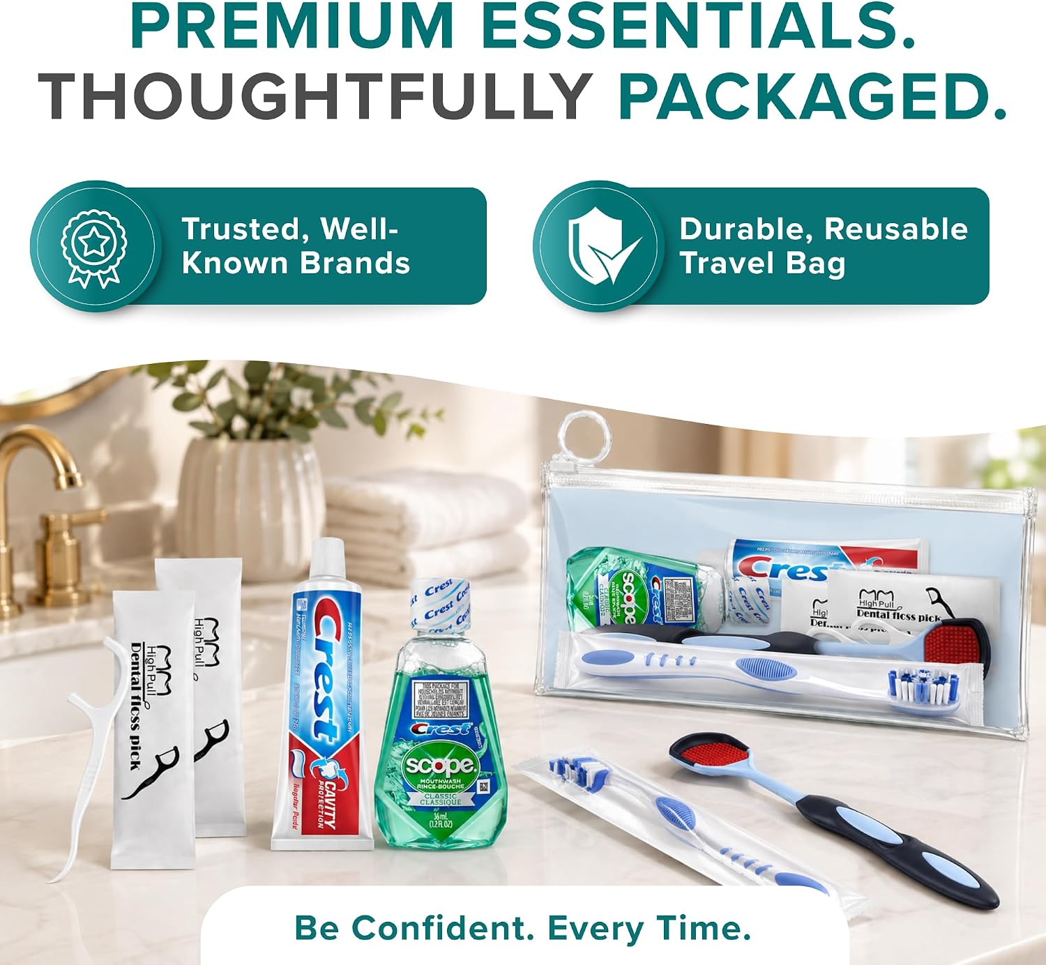 Bulk Toothbrushes and Toothpaste Travel Oral Hygiene Dental Kits (50 Pack) image 4