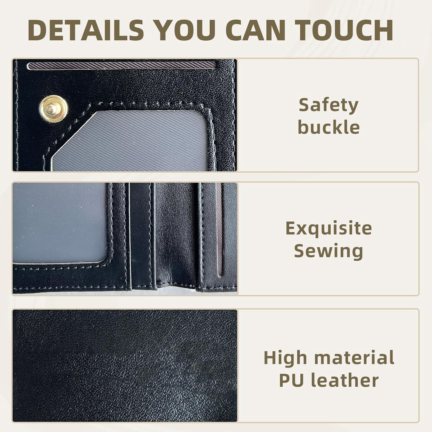 RFID Blocking Leather Wallet for Women and Men, Colorful Hummingbird Compact Bifold Credit Card Holder with RFID Protection, Small Ladies Slim Minimalist Wallet - Image 4