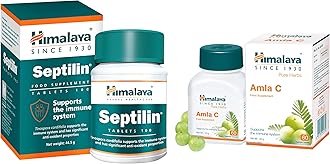 Himalaya Septilin Tablets 60 Tablets & Wellness Pure Herbs Amalaki Immunity Wellness Promotes Health 60 Tablets