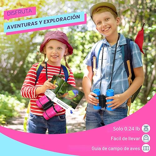 Miniatura 2 de Juguetes para niñas de 3 a 7 años: prismáticos LET'S GO! para niños observación de aves Campamento Senderismo de 3 4 5 6 7 8 años de edad