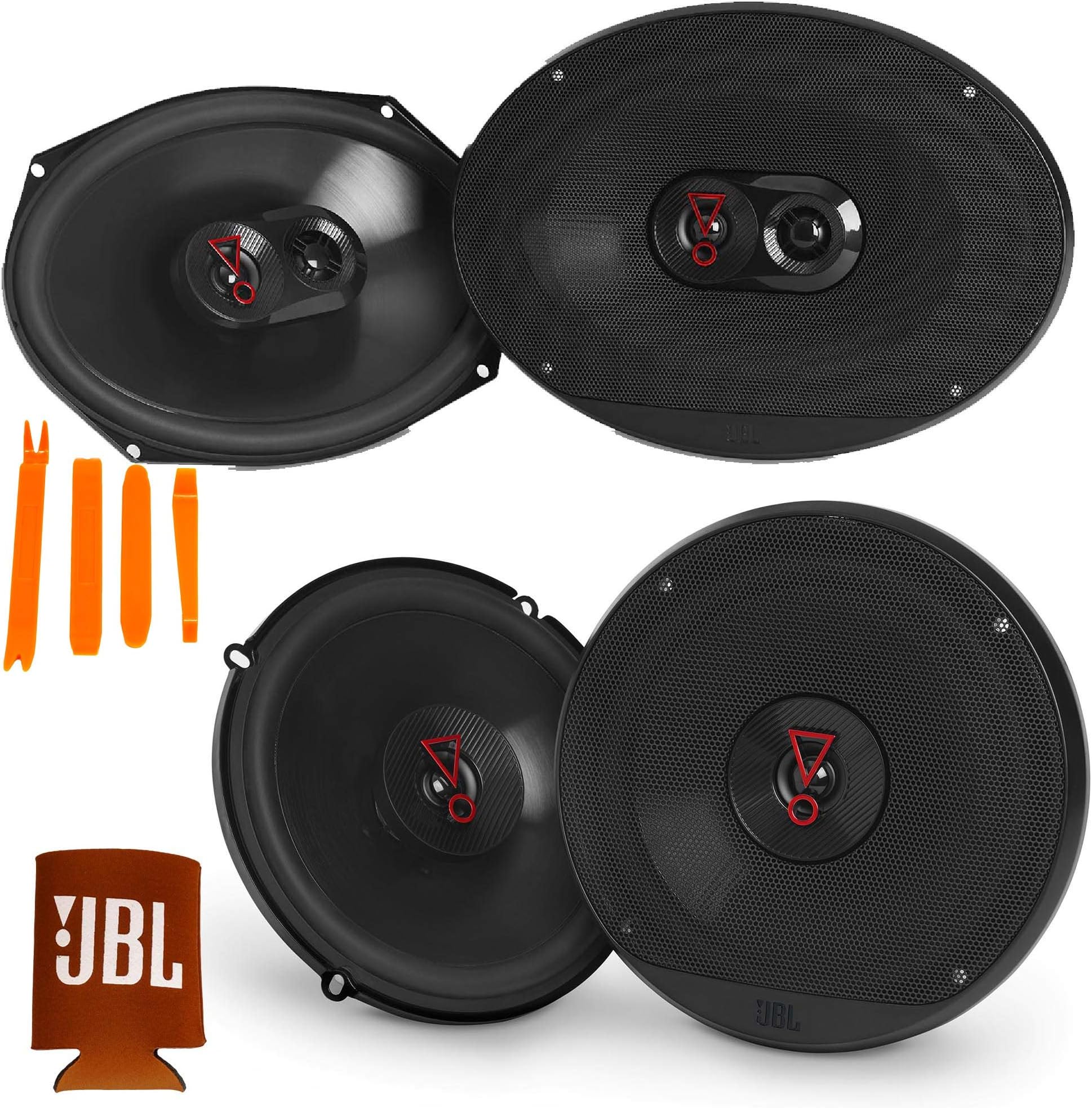 1-Pair Stage3 9637AM 6x9 3-Way Speakers + 1-Pair Stage3 627AM 6.5" 2-Way Speakers
