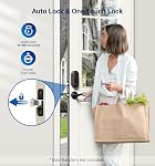 Veise Keyless Entry Door Lock, Electronic Keypad Deadbolt, Keyed Entry, Auto Lock, Anti-Peeking Password, Back Lit & Easy Installation Design, Matte Black