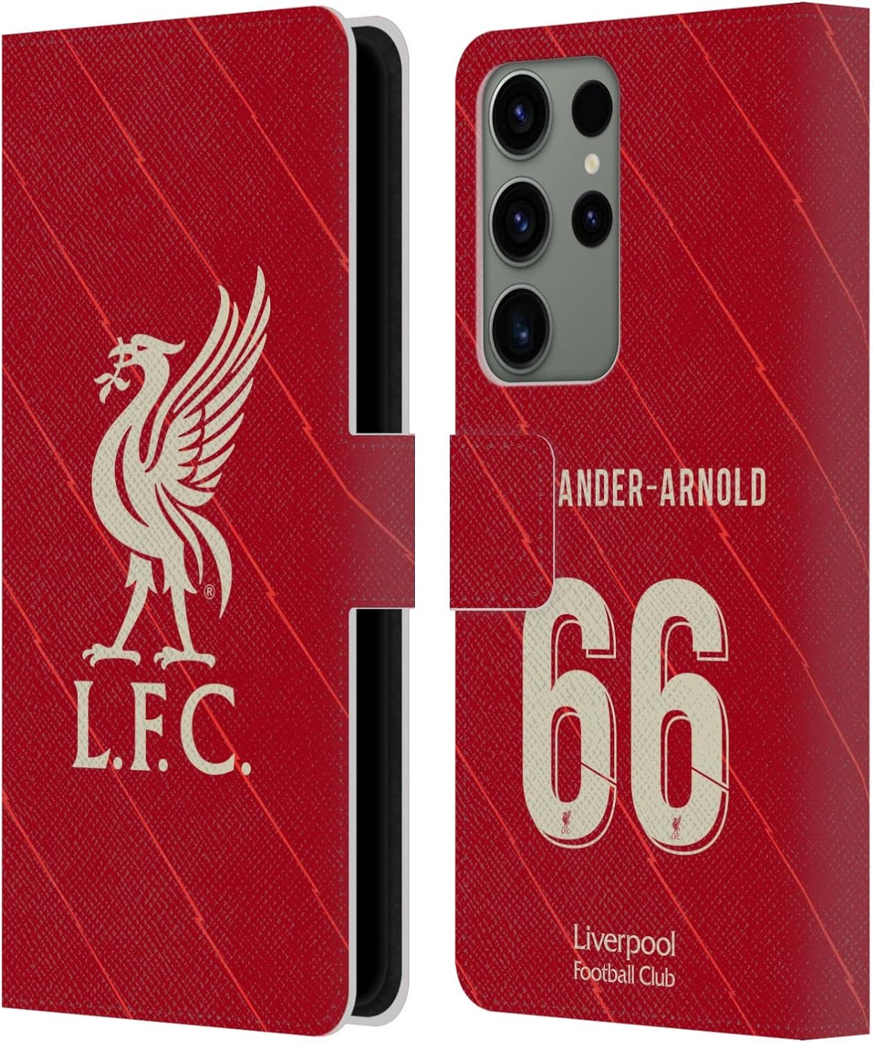 Head Case Designs Officially Licensed Liverpool Football Club Trent Alexander - Arnold 2021/22 Players Home Kit Group 1 Leather Wallet Case Compatible with Samsung Galaxy S23 Ultra 5G