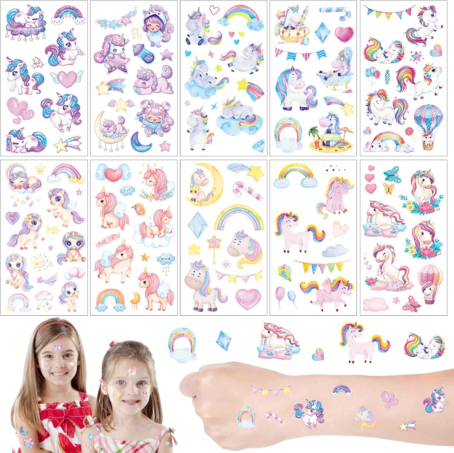 20 Tatuaggi Temporanei Luminosi Per Bambini - Glow In The Dark, Stile Orologio, Per Feste E Regali - Foto 3