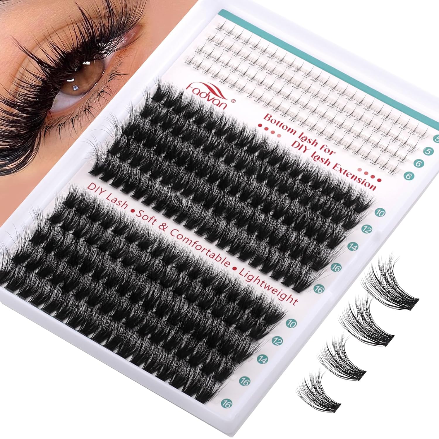FADVAN Lash Clusters - 3D Volume Eyelash Extensions