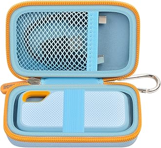 Hard Case Compatible with SanDisk 1TB 2TB 4TB 500GB 8TB Extreme Portable SSD - Up to 1050MB/s - USB-C, USB 3.2 Gen 2 - SDSSDE61-2T00-G25M External Solid State Hard Drive Storage Hold - Blue (Box Only)