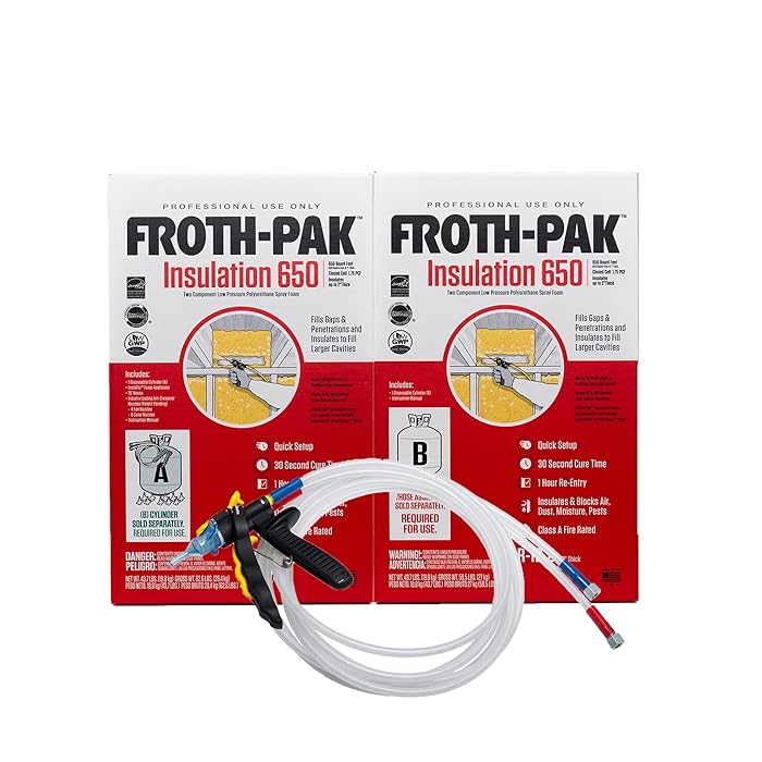 Buy FrothPak 650 Spray Foam Insulation, 15 ft Hose. Improved Low GWP