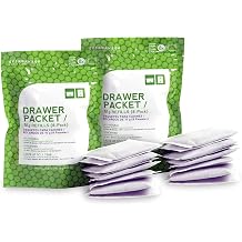 Ever Bamboo Drawer Deodorizer & Dehumidifier - Natural Bamboo Charcoal Odor Absorber, 8 x 10g. Twin pack