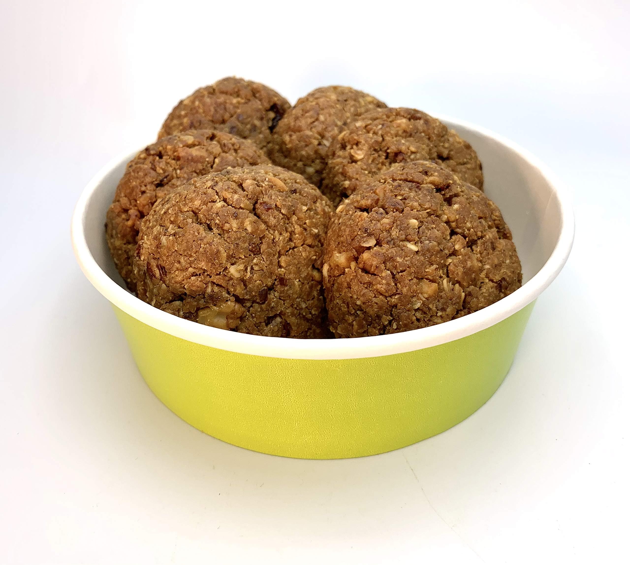 Pipini Cookie Basket - Vegan, Gluten Free, Sugar Free, Grain Free - 24 Cookies (Oatmeal Walnut Rasin)