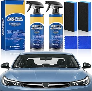 2 Pack Quick Effect Coating Agent for Car - 2026 Upgrade Car Coating Spray, Advanced Quick-Acting Car Scratch Wax Coating Spray for Scratch Repair, Oil Film Removal, Long-Lasting Hydrophobic Coating