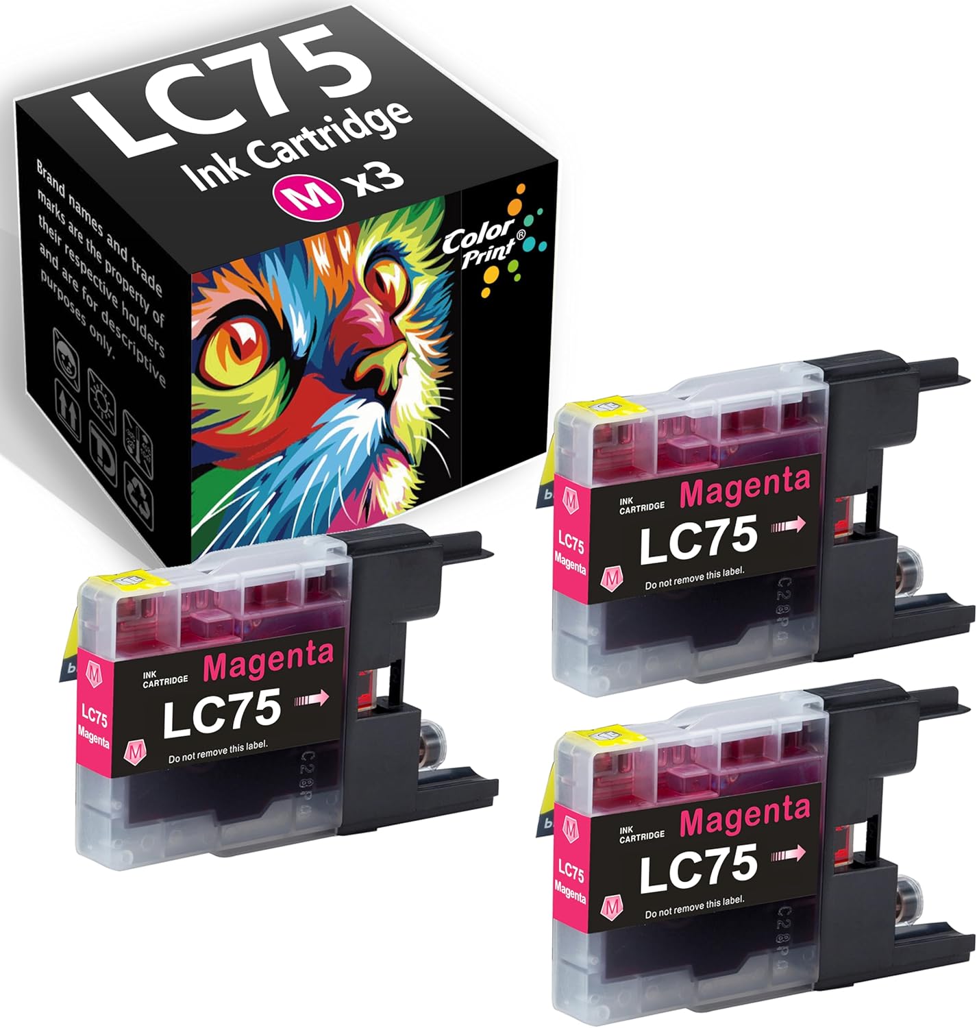 COLOR PRINT Compatible LC75M Ink Cartridge Replacement for