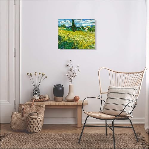 Miniatura 1397 de A&T ARTWORK The Starry Night de Vincent Van Gogh. Tamaño del marco: 36 x 30 pulgadas, tamaño de la imagen: 30 x 24 pulgadas, reproducciones clásicas