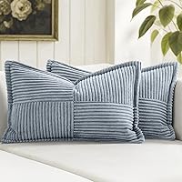 Vista 87 de MIULEE - Juego de 2 fundas de almohada lumbar decorativas para sofá, cama, sala de estar, 12 x 20 pulgadas, beige, bohemio, acento, almohadas