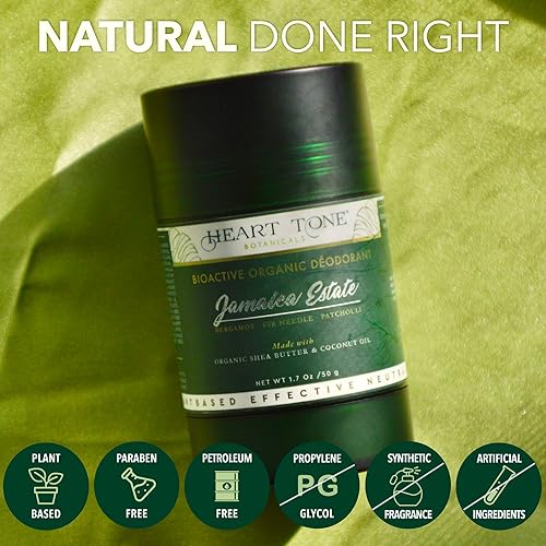 Miniatura 3 de Desodorante natural  Bioactivo  Sin aluminio y bicarbonato de sodio  Protección 24 horas  Hombres y mujeres  Aroma Grove Island - Vainilla, pomelo y