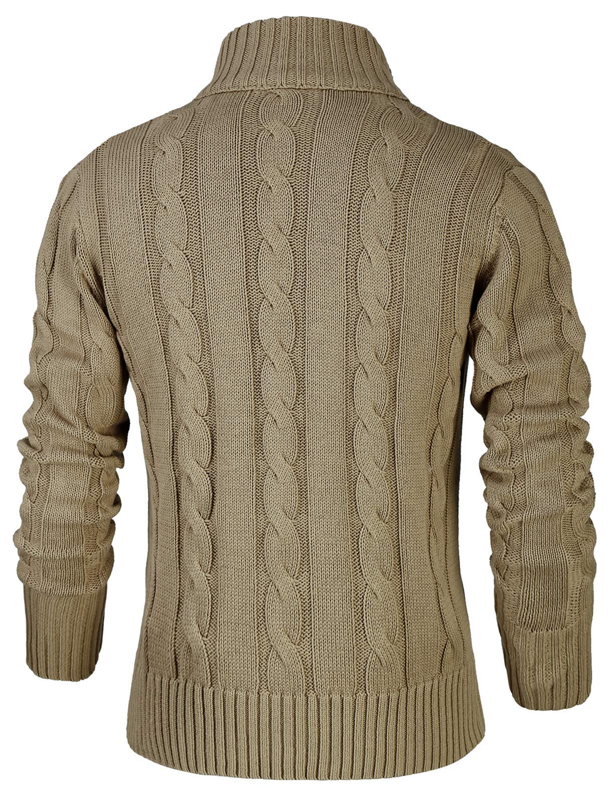 NITAGUT Cardigans para hombre slim invierno casual cárdigans hombre suéter de punto manga larga cálido