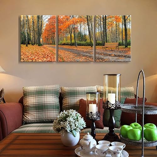 Miniatura 8 de Lienzo decorativo de pared para sala de estar, decoración de pared para dormitorio, bosque, lienzo, impresiones para baño, paisaje, pintura al óleo