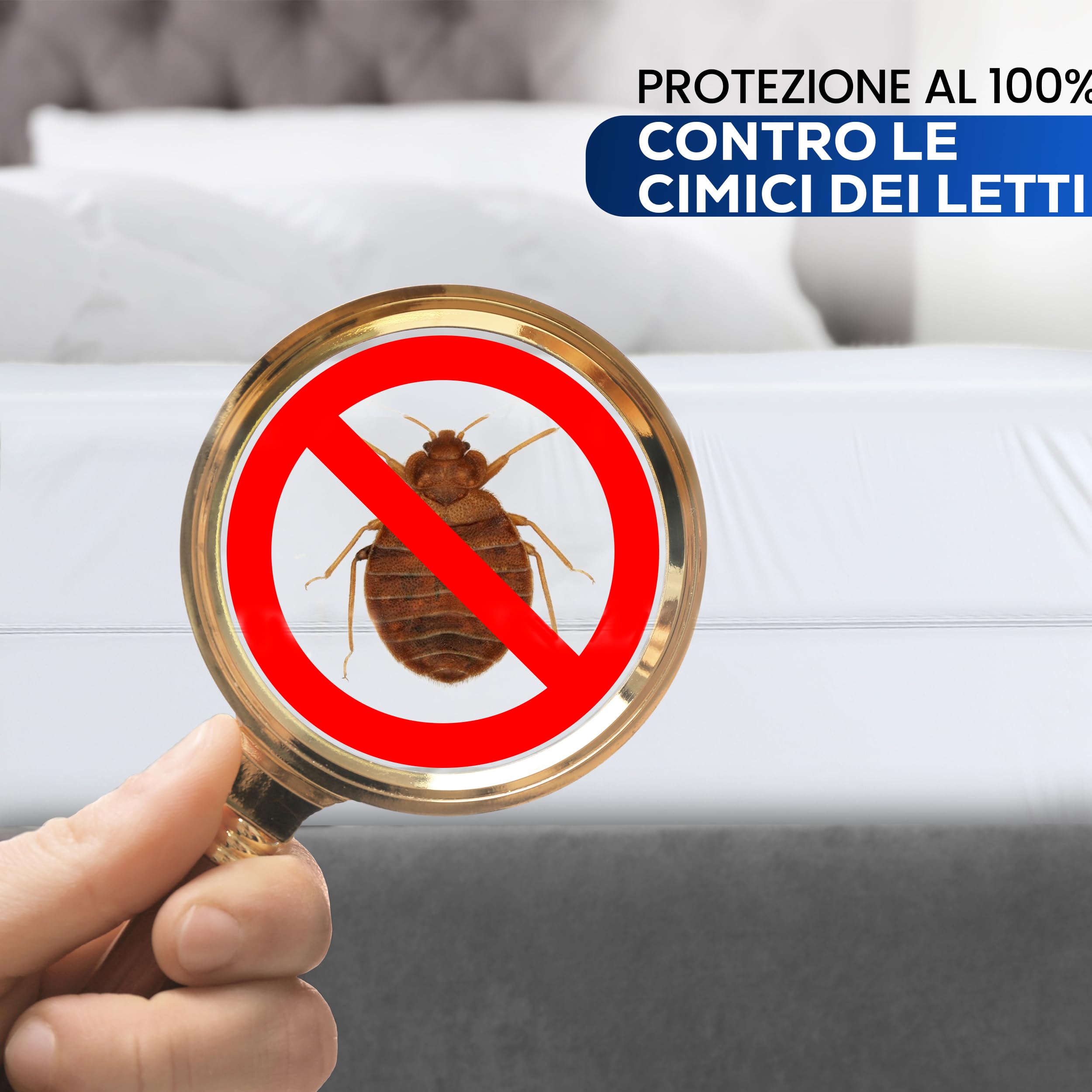 Utopia Bedding Coprimaterasso Impermeabile (160 x 190 x 20 cm), Coprimaterasso con Cerniera, Protegge Dagli Acari Della Polvere e Dalle Cimici dei Letti, Bianco