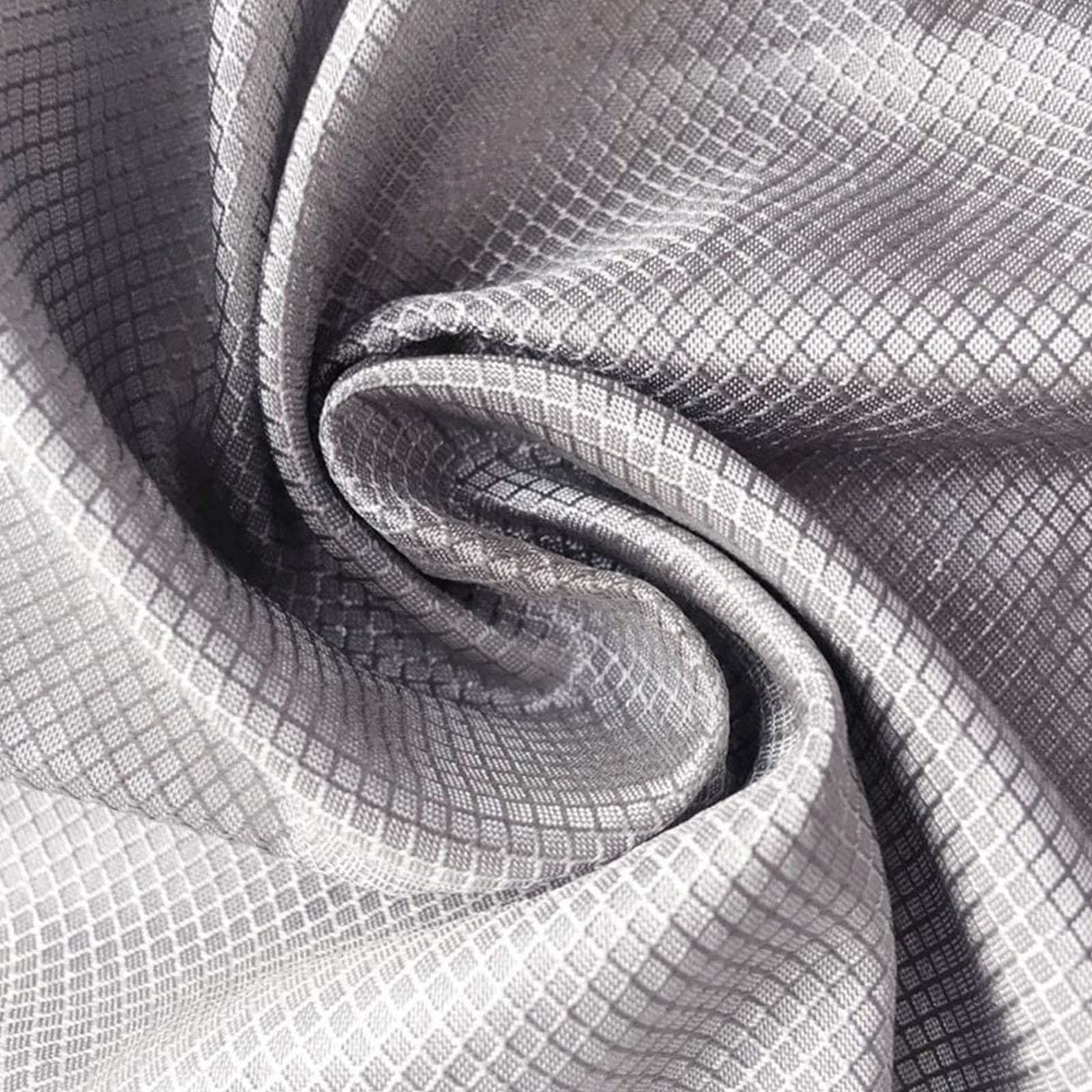 Faraday Fabric-EMI RFID Bloc de Mise à la Terre WiFi/RF Anti-radiations Tissu Tissu de Blindage EMF, Tissu de Protection Cage Tissu Faraday de 10khz à 30Ghz,silver-4m