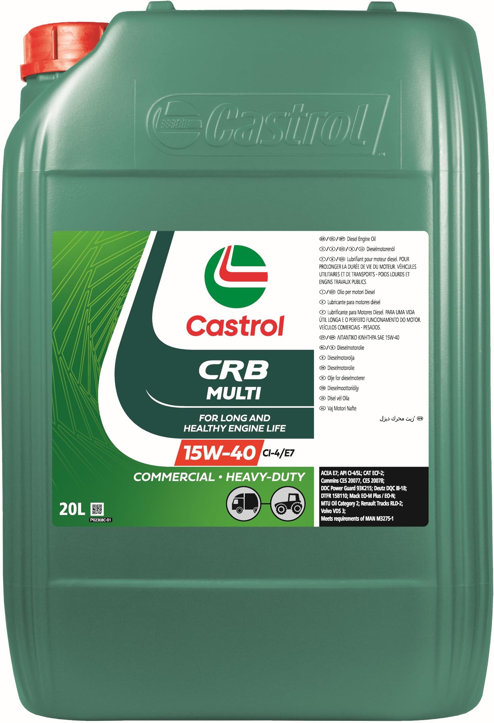 Castrol CRB Multi 15W-40 CI-4/E7, 20L ER