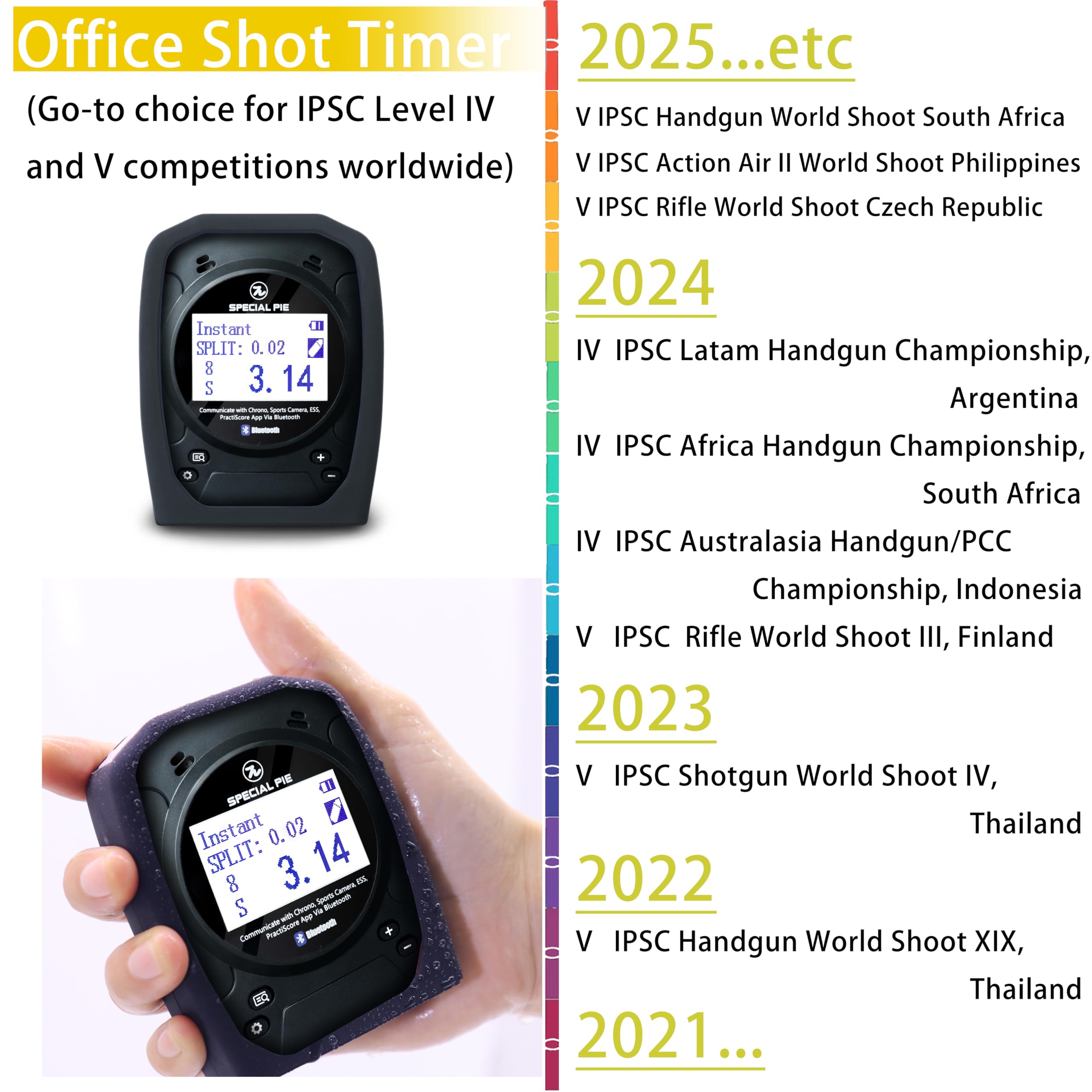 SPECIAL PIE Shooting Timer Professional Competition-Grade