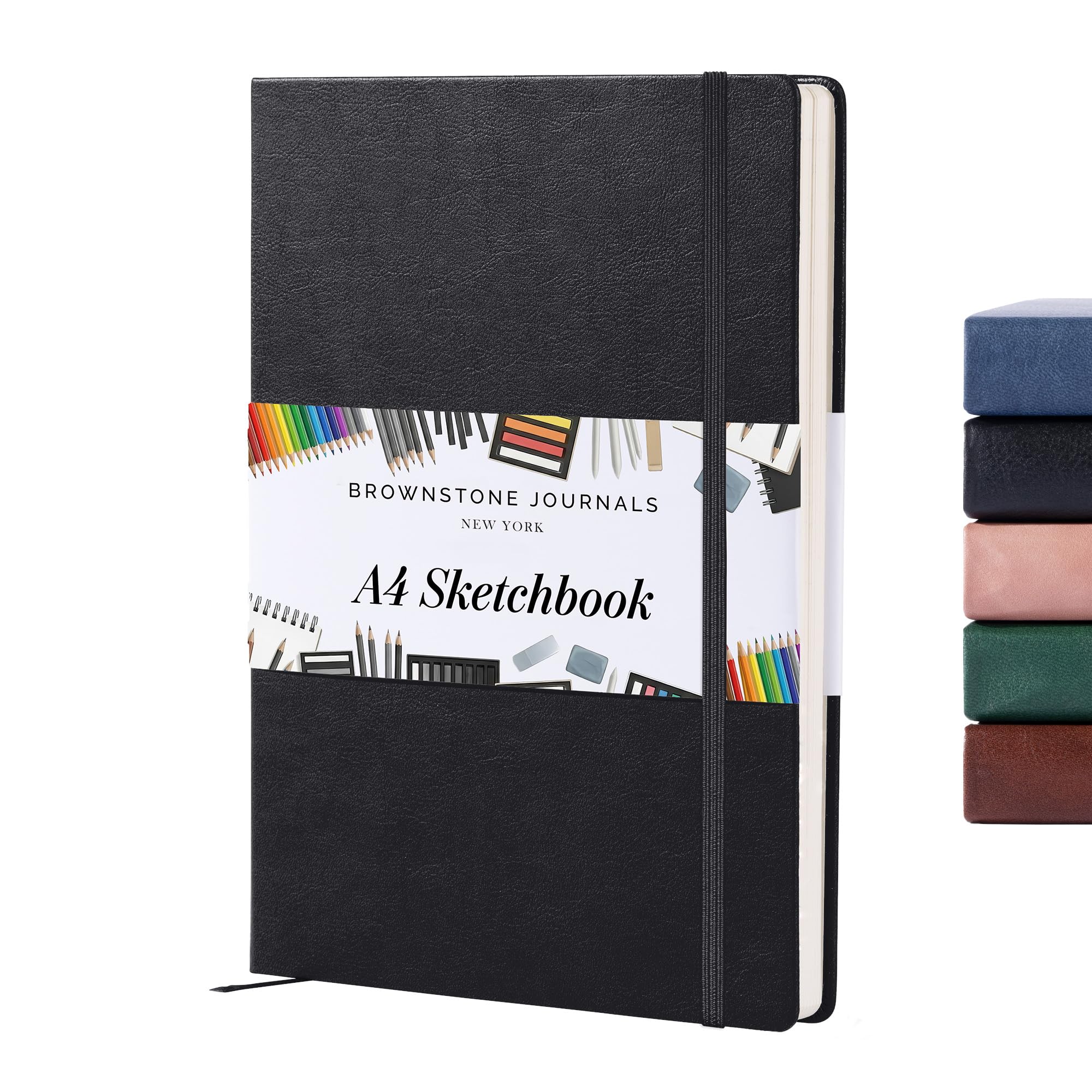 BROWNSTONE JOURNALS A4 Sketch Book Hardcover