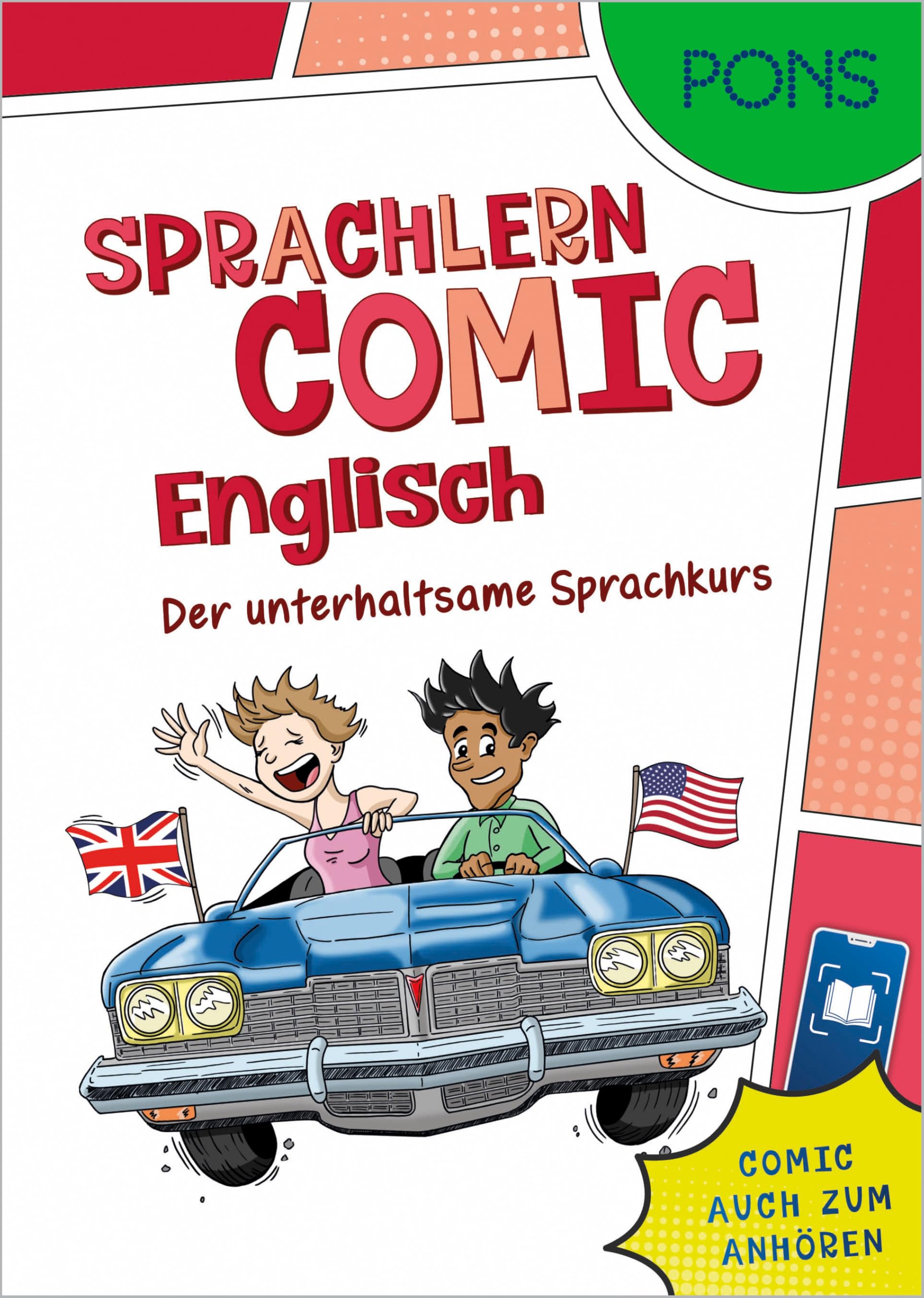 PONS Sprachlern-Comic Englisch: Der unterhaltsame Sprachkurs - mit Hörbuch in der Scan2Learn-App