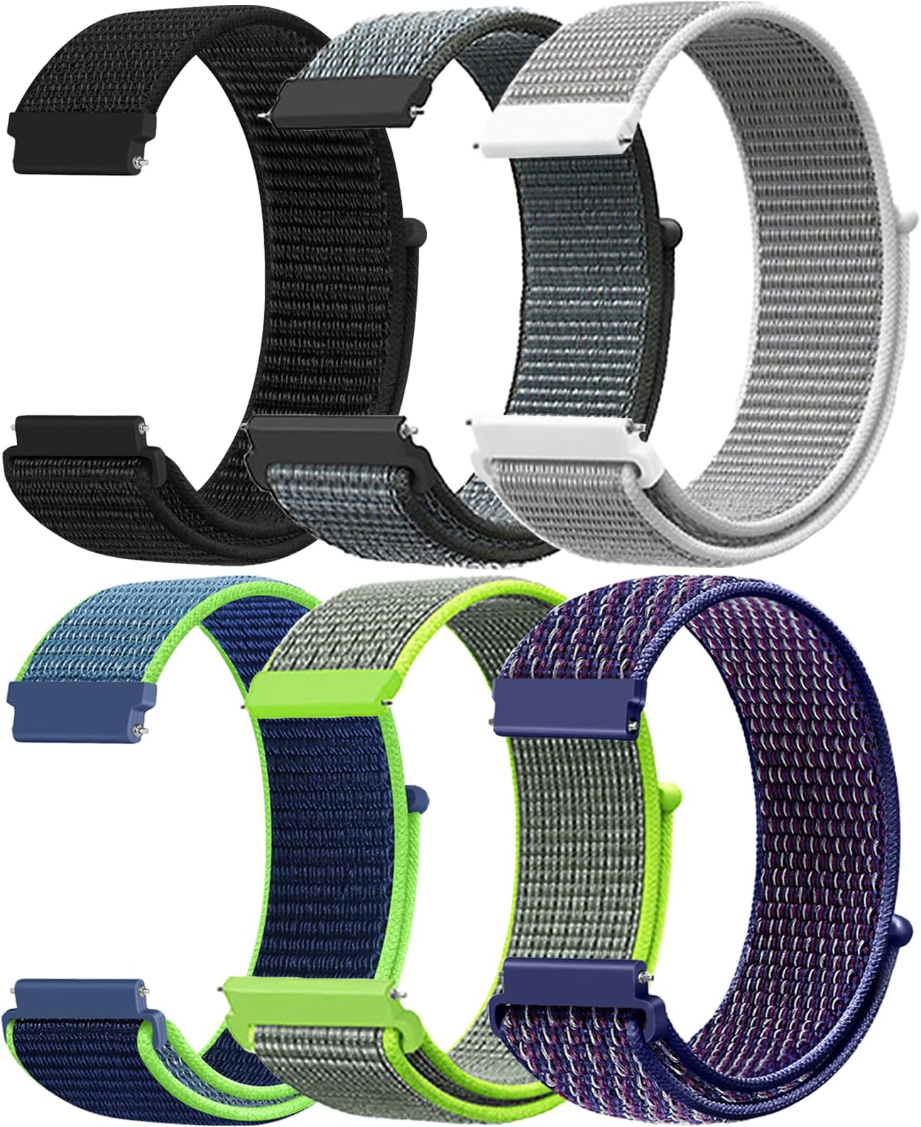 Nylon Bands Compatible with COROS PACE 4/3/2/APEX 2 PRO/Pro/APEX PRO/APEX 4 42mm Smartwatch, 22MM Quick Release Adjustable Sport Watch Strap for COROS PACE 4/3/2/APEX 2 PRO/Pro/APEX PRO/APEX 4 42mm