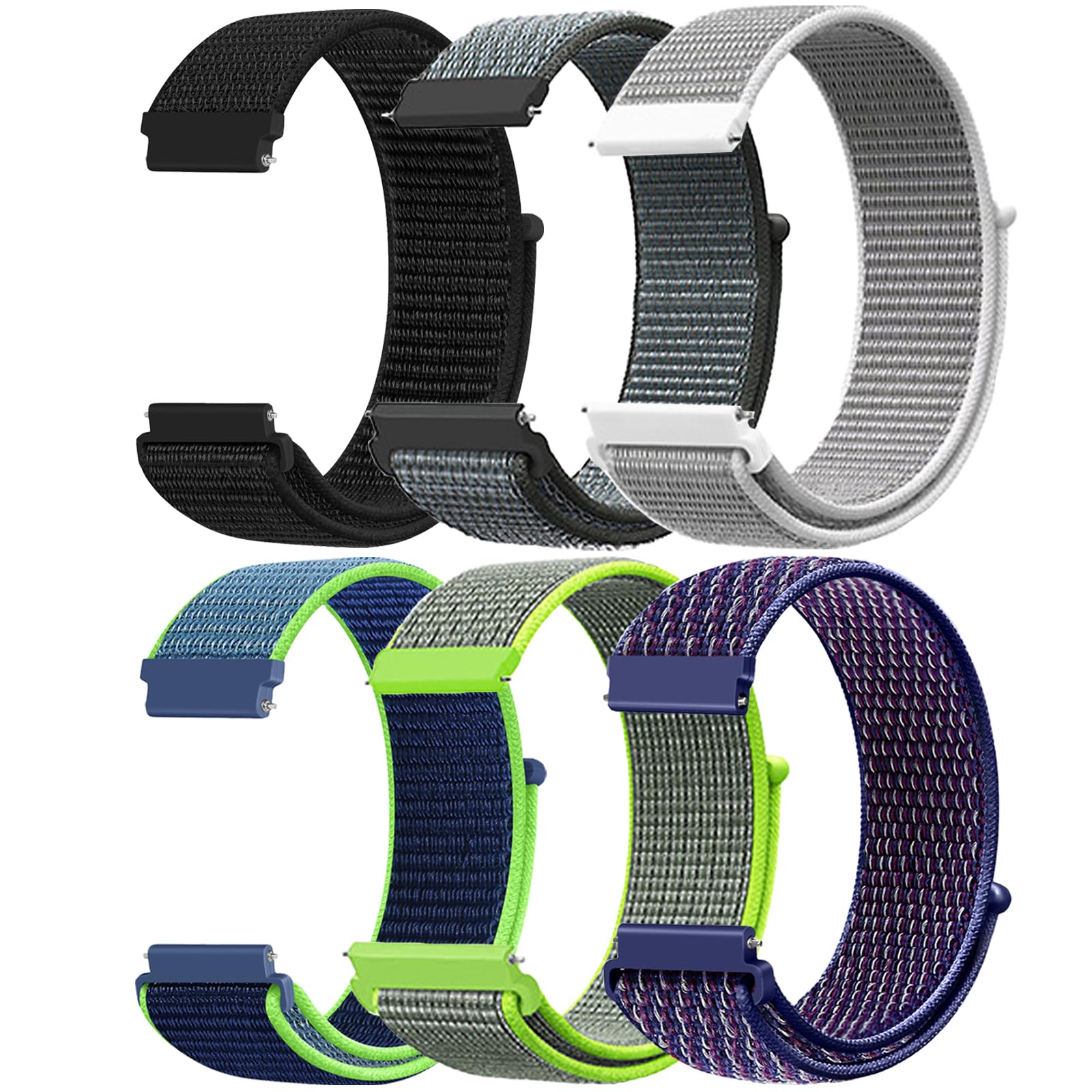 Nylon Bands Compatible with COROS PACE 4/3/2/APEX 2 PRO/Pro/APEX PRO/APEX 4 42mm Smartwatch, 22MM Quick Release Adjustable Sport Watch Strap for COROS PACE 4/3/2/APEX 2 PRO/Pro/APEX PRO/APEX 4 42mm