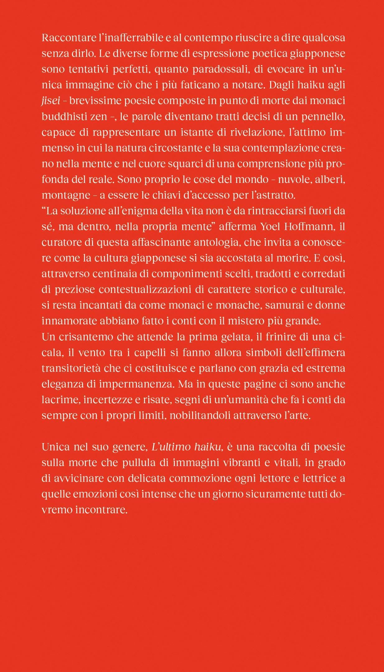 L'ultimo haiku. Poesie d'addio giapponesi. Nuova ediz.