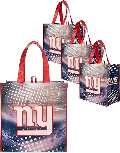 Vista 10 de FOCO - Bolsas de compras reutilizables con logotipo del equipo de la NFL unisex adulto, paquete de cuatro