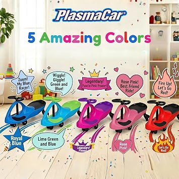 PlasmaCar The Original by PlaSmart (Baby Blue/Lime Green)