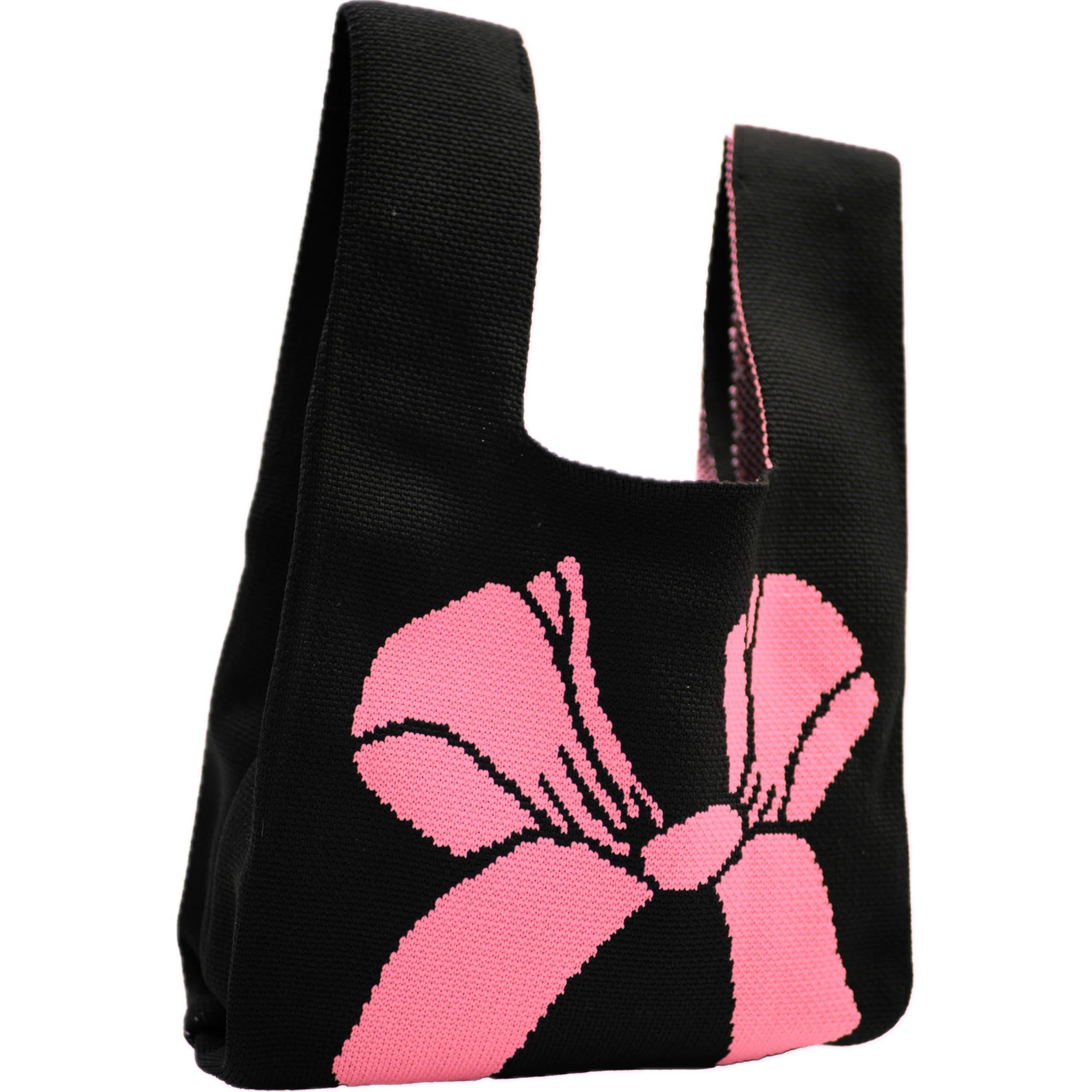 DOFOTAWN Women's Wrist Handbag Wristlet Handbag Sleeve Knot Pouch Portable Purse Tote Gift Bag Cute Pattern