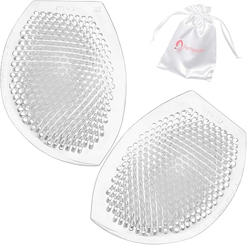 Femerchi Almohadillas de silicona para brasier para tallas A-D transpirables antideslizantes para realzar el pecho reutilizables lavables diseño