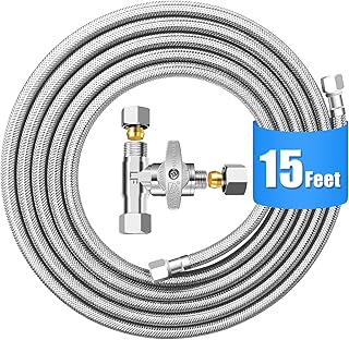 Refrigerator Stainless Steel Braided Water Line Kit