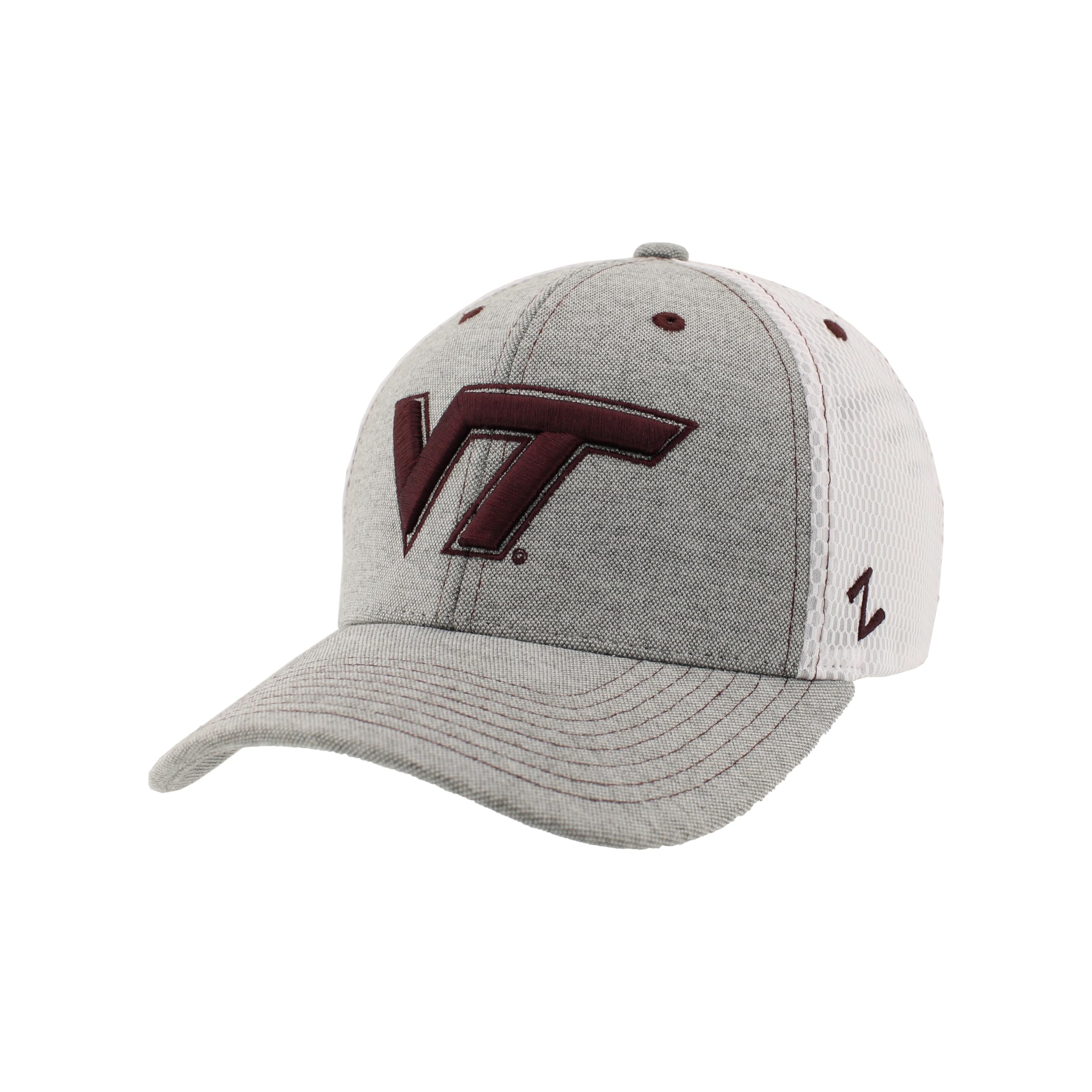 Zhats Men's Gray Zephyr Ncaa Officially Licensed Hat Fitted Chaser Typhoon