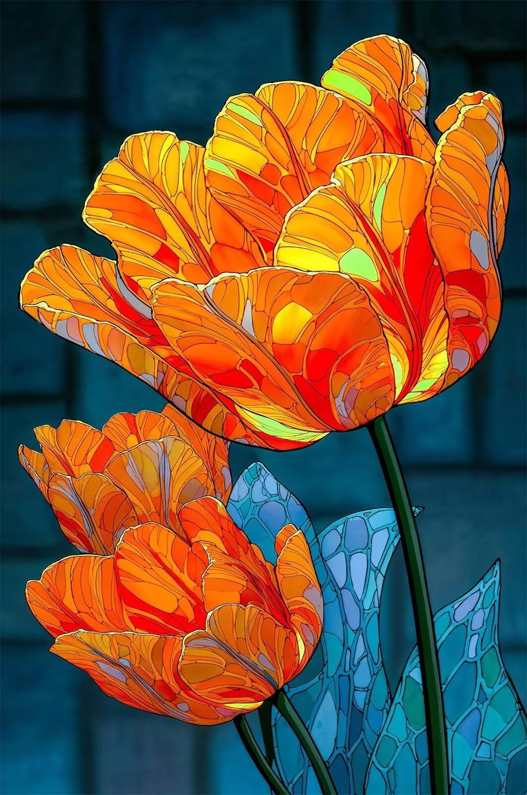 Puzzle 1200 Pezzi Fiore Tulipano Puzzle per Adulti, Difficile e Sfidante con Poster Idea Regalo per Appassionati Puzzle Classici