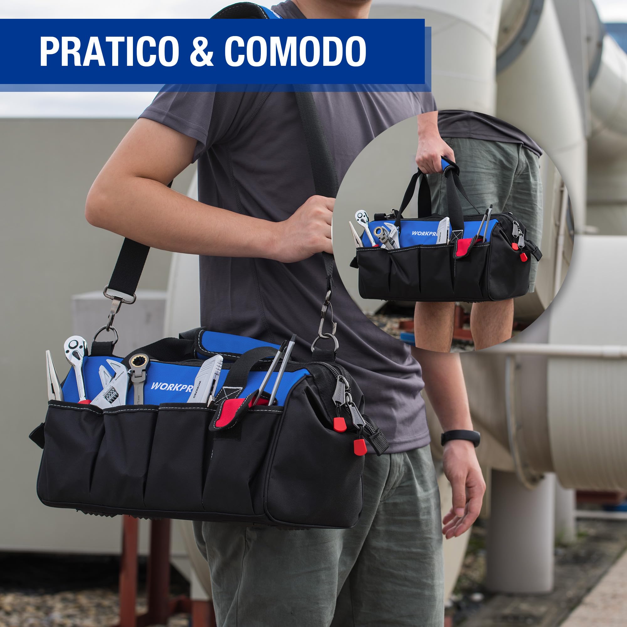 WORKPRO Borsa per attrezzi unisex