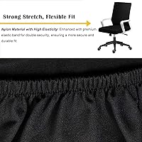 Vista 1 de DHXYZZB Funda para silla de computadora de oficina, repuesto universal, extraíble, giratoria, elástica, resistente, funda para silla de escritorio