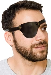 Andean Leather - Leather Eye Patch, Eye Patches for Adults, Pirate Eye Patch, Medical Eye Patch for Right and Left Eye